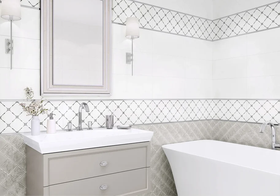 Керамическая плитка настенная Alma Ceramica рельефная Брента / Brenta 249*500, TWU09BRT404