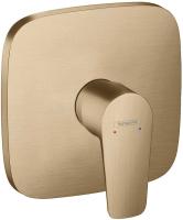 Смеситель для душа Hansgrohe Talis E, встраиваемый, шлифованная бронза, 71765140