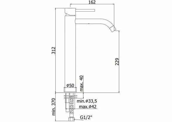 Смеситель для раковины Paffoni Light LIG081HGSP