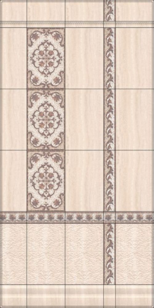 Бордюр Kerama Marazzi 25х4 Пантеон беж светлый BOA004
