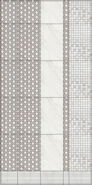 Декор Kerama Marazzi 25х40 Гран Пале беж мозаичный MM6360