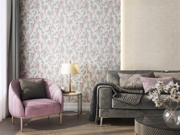 Обои виниловые Kerama Marazzi Эдем фон, серый, KM5810
