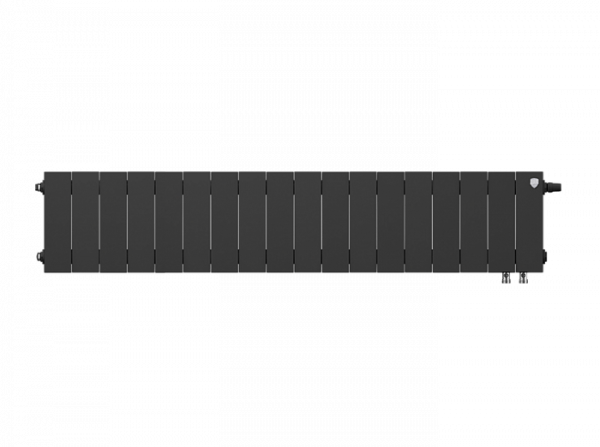 Радиатор биметаллический Royal Thermo PianoForte 200 /Noir Sable VDR - 18 секций, черный графитовый,
