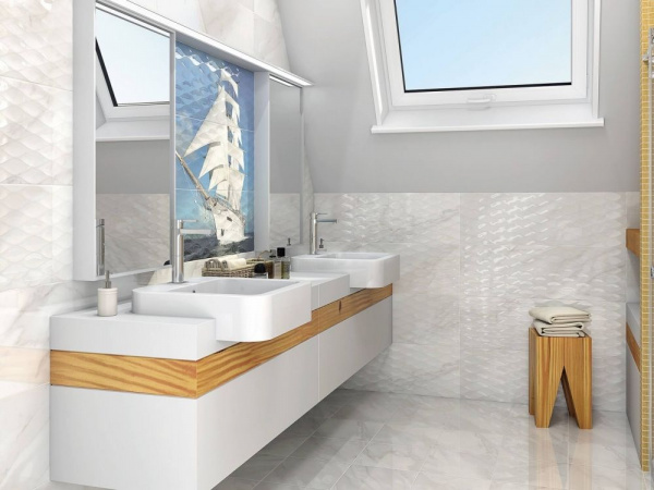 Карандаш Kerama Marazzi 20*1,4 Бисер черный серебро POF003