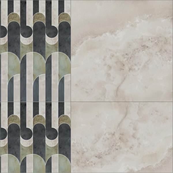 Керамическая плитка напольная Kerama Marazzi Милан Джардини 60x60 беж светлый SG642202R