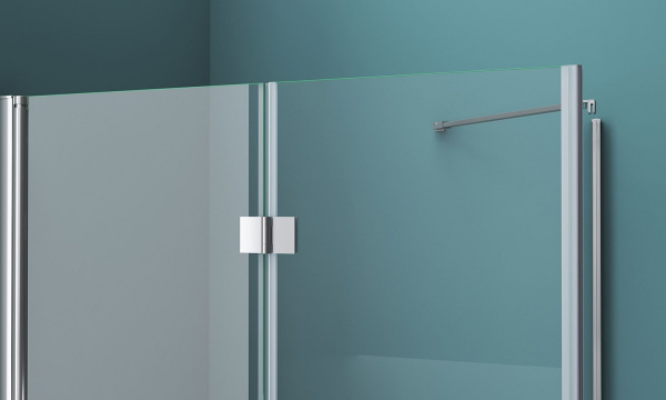 Душевая кабина BelBagno Albano 700x900x1950, прозрачное стекло, хромированный профиль, ALBANO-ASH-1-