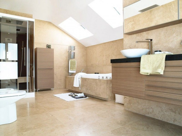 Керамогранит Grasaro Travertino Polish Beige/Бежевый G-420 60x60 G-420/PR/60x60