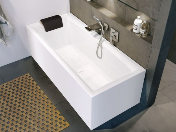 Ванна акриловая Riho STILL SQUARE ELITE L 170x75 (L-образная панель в комплекте), BD1400500000000