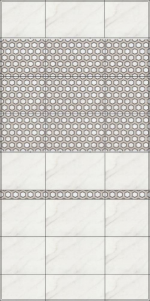 Декор Kerama Marazzi 25х40 Гран Пале серый мозаичный MM6361