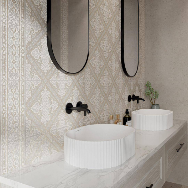 Керамическая плитка настенная Kerama Marazzi Карму структура бежевый светлый мат 30х60, 11208R