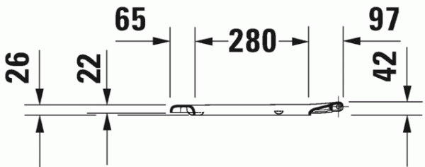 WC крышка-сиденье Duravit D-Code, soft-close, 0067390000