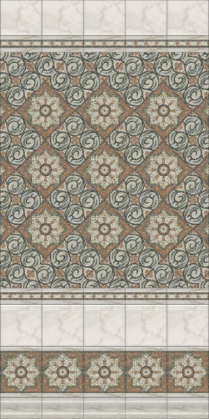 Керамическая плитка настенная Kerama Marazzi Милан Стемма белый 20x20x8,6, 5287