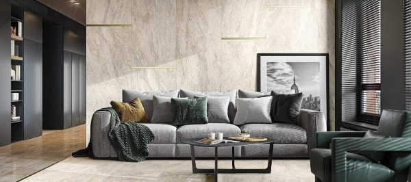 Керамогранит Delacora Рокси серый / Roxy Grey матовый карвинг 120*60, D12060M
