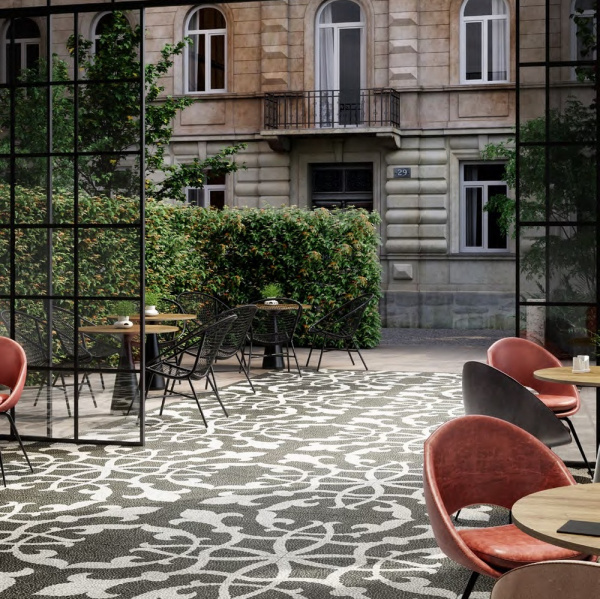 Керамогранит Kerama Marazzi Багатти 80х80 белый чёрный (), DD843300R