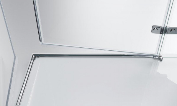 Душевая кабина BelBagno Kraft 120x80 прозрачное стекло, хром правый, KRAFT-AH-22-120/80-C-Cr-R