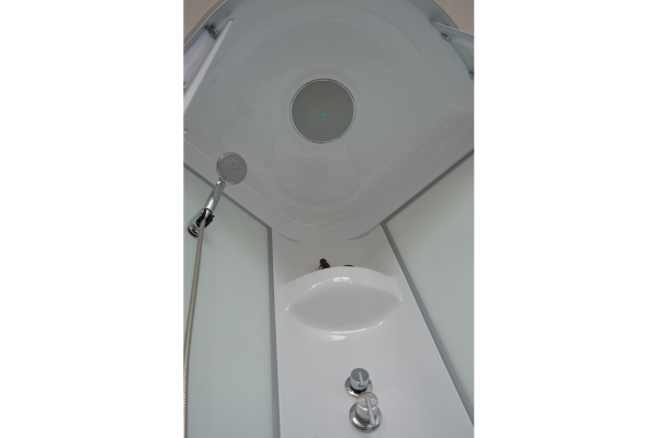 Гидромассажный бокс Royal Bath 90х90х217, белое/матовое стекло, белый профиль, RB 90HP6-WC