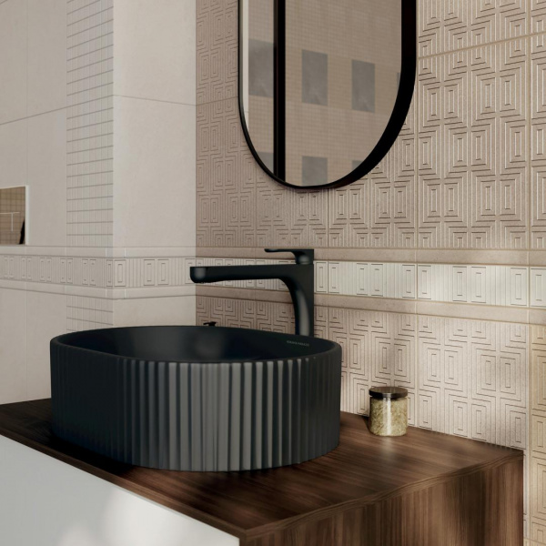 Бордюр Kerama Marazzi Матрикс бежевый светлый 20х5,7, OS\D242\8345