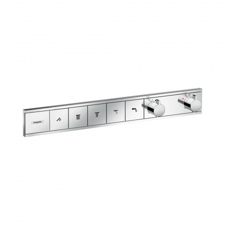 Смеситель для душа Hansgrohe RainSelect с термостатом для 5 потребителей, хром, 15384000