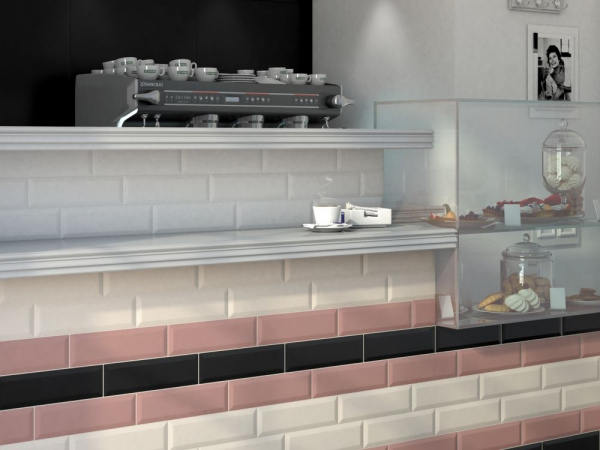 Плитка керамическая Kerama Marazzi Гамма 8,5х28,5 чёрный 9002