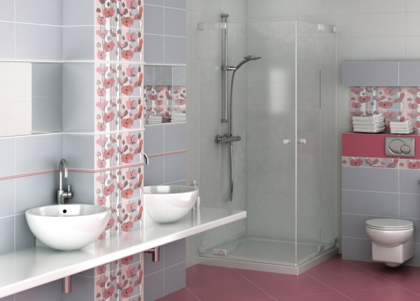 Плитка настенная Kerama Marazzi 20*50 Городские цветы оранжевый 7104