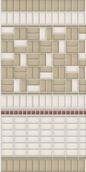 Декор Kerama Marazzi Клемансо 7,4х15 орнамент STG\A618\16000