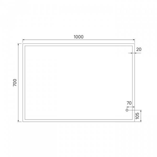 Зеркало IDDIS Brick 100, BRI1000i98