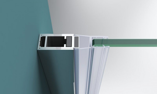 Душевая дверь BelBagno 700x1950, прозрачное стекло, хромированный профиль, ETNA-B-1-70-C-Cr-90