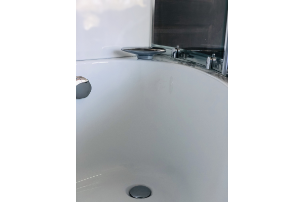 Гидромассажный бокс Royal Bath 170х100х225, прозрачное стекло, хромированный профиль, левая, RB 170A