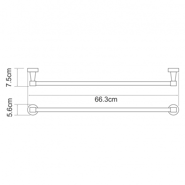 Держатель полотенец WasserKRAFT Isen K-4000, K-4030