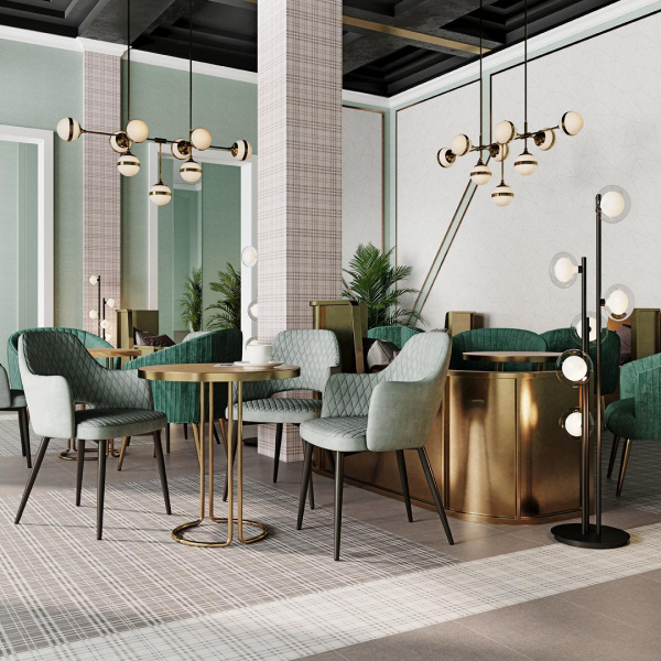 Обои виниловые Kerama Marazzi Кутюр мотив, серый светлый, KM5601