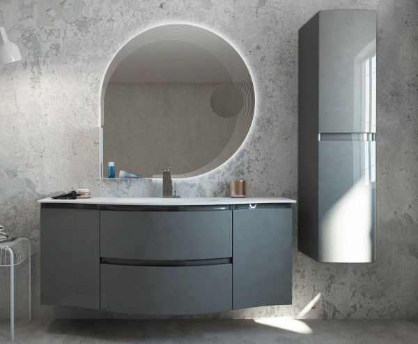Шкафчик подвесной Cezares VAGUE правый, 34x40x55, Rovere sbiancato
