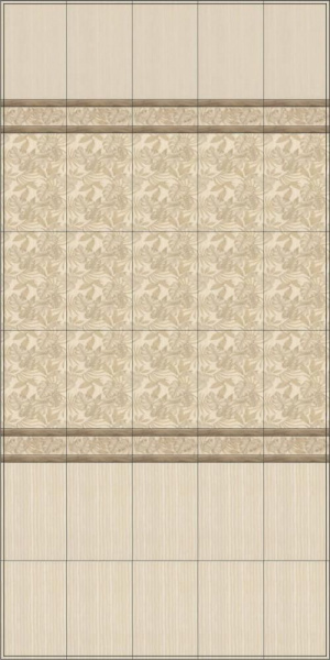 Плитка керамическая настенная Kerama Marazzi Муза беж полоски 20x30, 8312