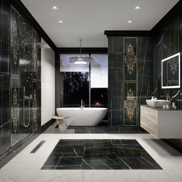 Плинтус Kerama Marazzi Милан Греппи черный 20x40x16, FME008R