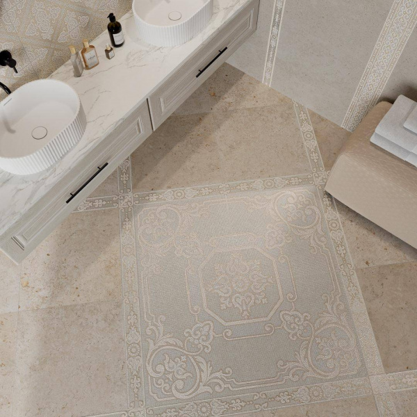 Бордюр Kerama Marazzi Карму бежевый светлый мат 30х12, BDA019R