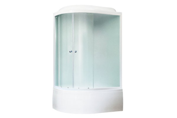 Гидромассажный бокс Royal Bath 120х80х217, белое/матовое стекло, белый профиль, правая, RB 8120BK5-W