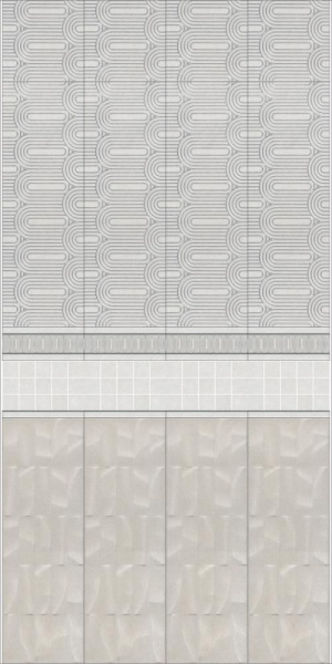Керамическая плитка настенная Kerama Marazzi Милан Безана бежевый структура 25x75, 12153R