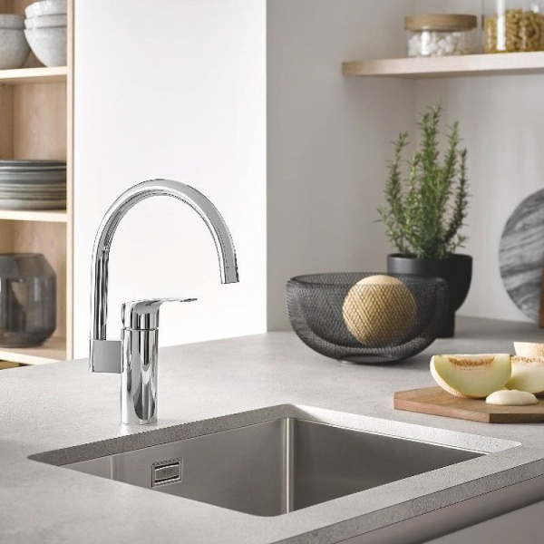 Смеситель для кухни Grohe Eurosmart 2021, хром, 33202003