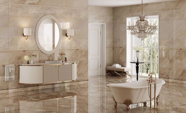 Керамическая плитка настенная Eurotile Ceramica ECLIPSE BEIGE 29,5х89,5, 622 ECP3BG