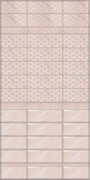 Плитка керамическая настенная Kerama Marazzi Флораль беж грань 15x40, 15120