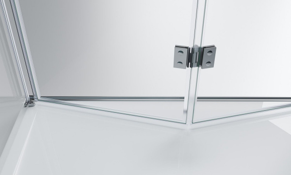 Душевая кабина BelBagno Albano 1000x1000x1950, прозрачное стекло, хромированный профиль, ALBANO-AS-1
