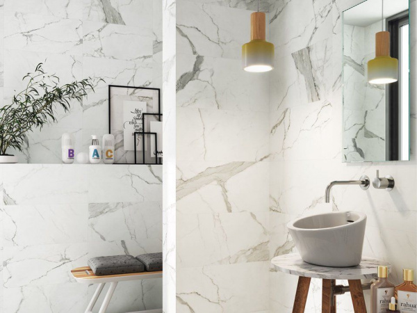 Керамическая плитка настенная CIFRE ceramica STATUARIO BRILLO PB RECT. BRILLO 30X90