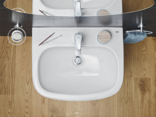 Раковина Grohe Euro Ceramic, 55 см, подвесная, полукруглая, альпин/белый, 39336000