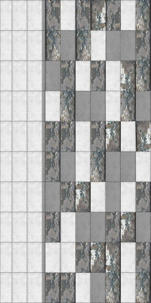 Декор Kerama Marazzi Милан Граффити металл серый 20x9,9x8, TG\B04\19066