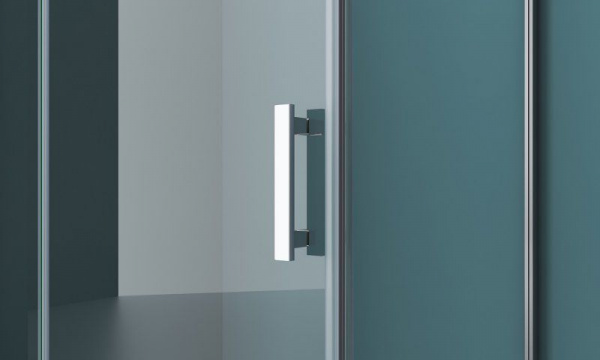 Душевая кабина BelBagno Kraft 1200x900x1950, прозрачное стекло, хромированный профиль, правый, KRAFT