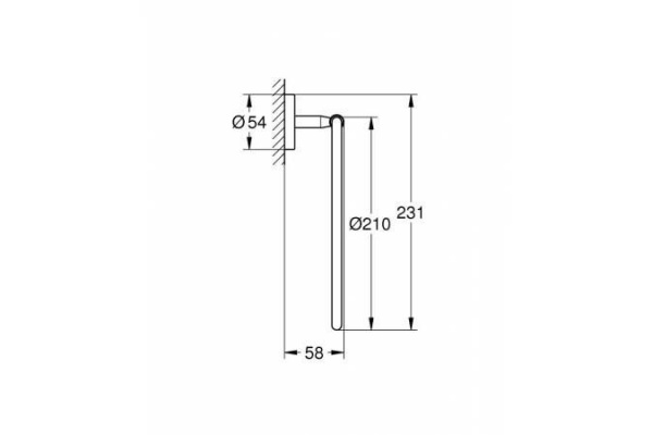 Кольцо для полотенец Grohe BauCosmopolitan, хром, 40460001