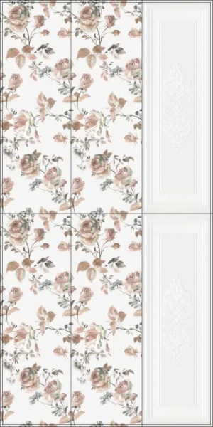 Плитка керамическая настенная Kerama Marazzi Монфорте белый блестящий 40x120, 14000R