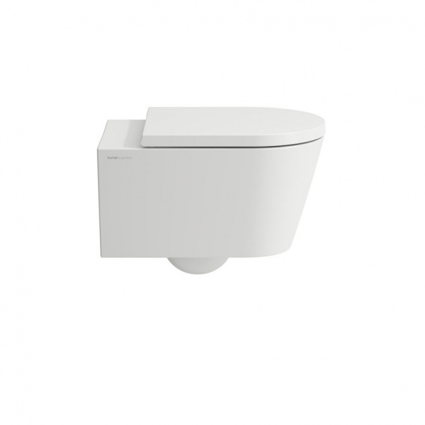 Унитаз подвесной Laufen Kartell by, безободковый, без сиденья, белый, 8.2033.7.000.000.1