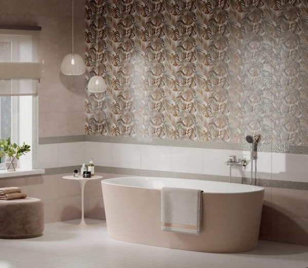 Бордюр Kerama Marazzi Багет Левада серый светлый глянц 25х5,5, BLE019