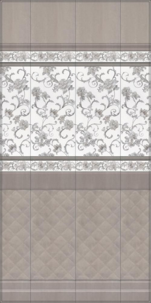 Бордюр Kerama Marazzi Багет Марсо серый 30х5 BLC016R