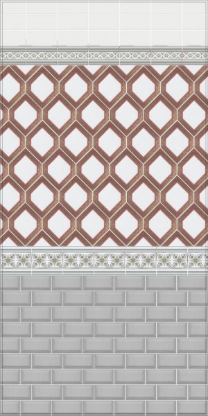 Бордюр Багет Kerama Marazzi Клемансо 15х3 серый BLD031